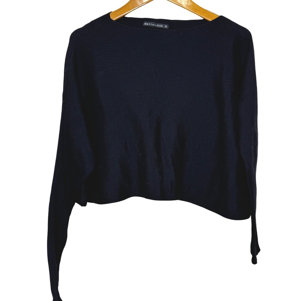 Matthildur‎ Ribbed Sweater Women's Medium Black